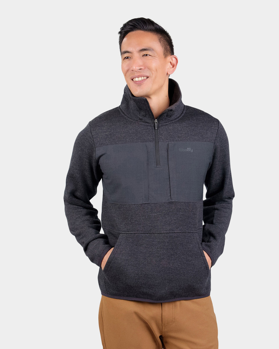 Merino Fleece Quarter Zip Woolly Clothing Co