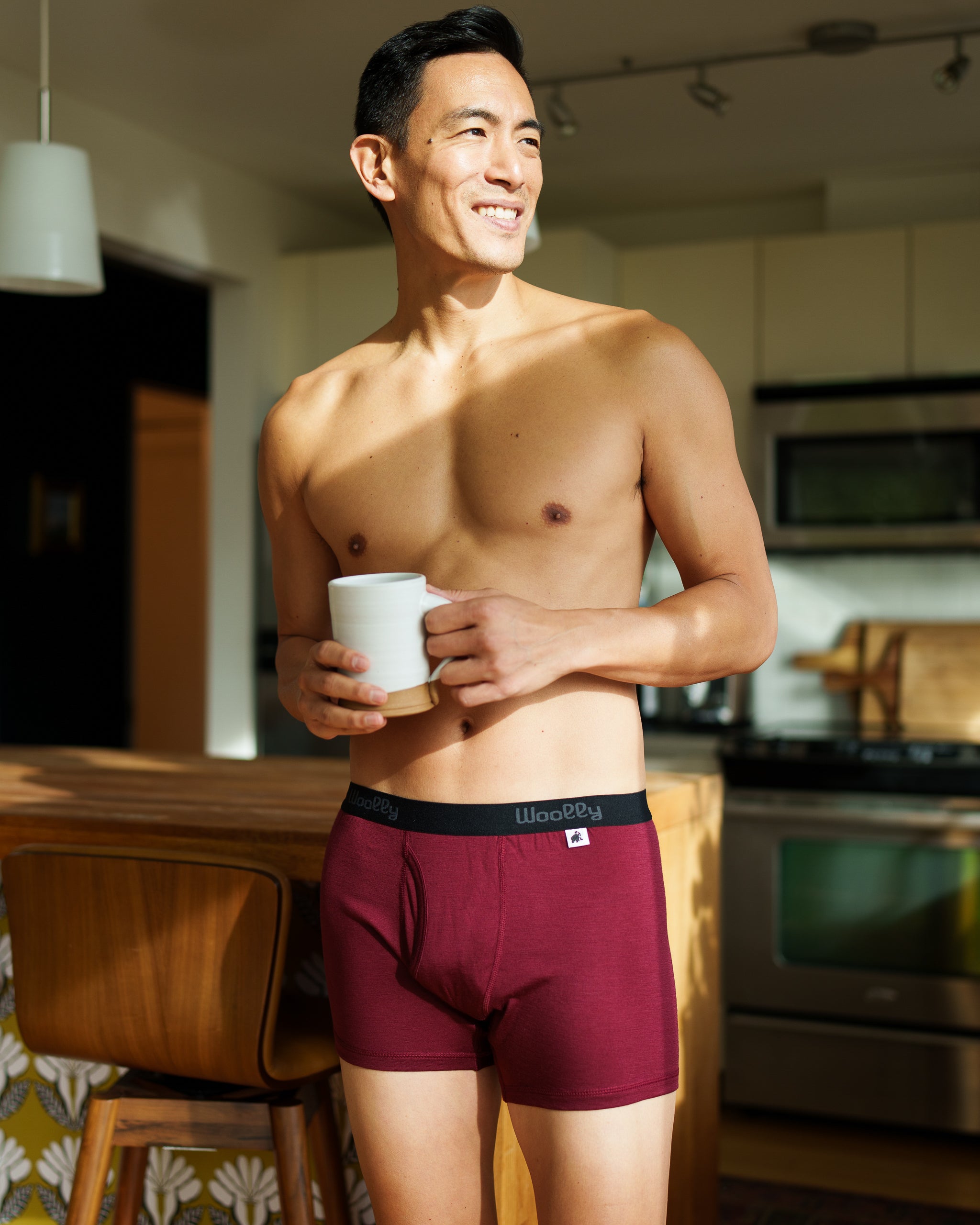 Buy Mens Underwear Boxer Shorts Wool Underwear Briefs Natural
