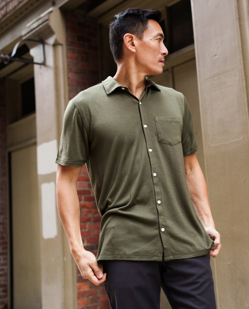 Woolly Clothing Co. Men's Short Sleeve Button Up