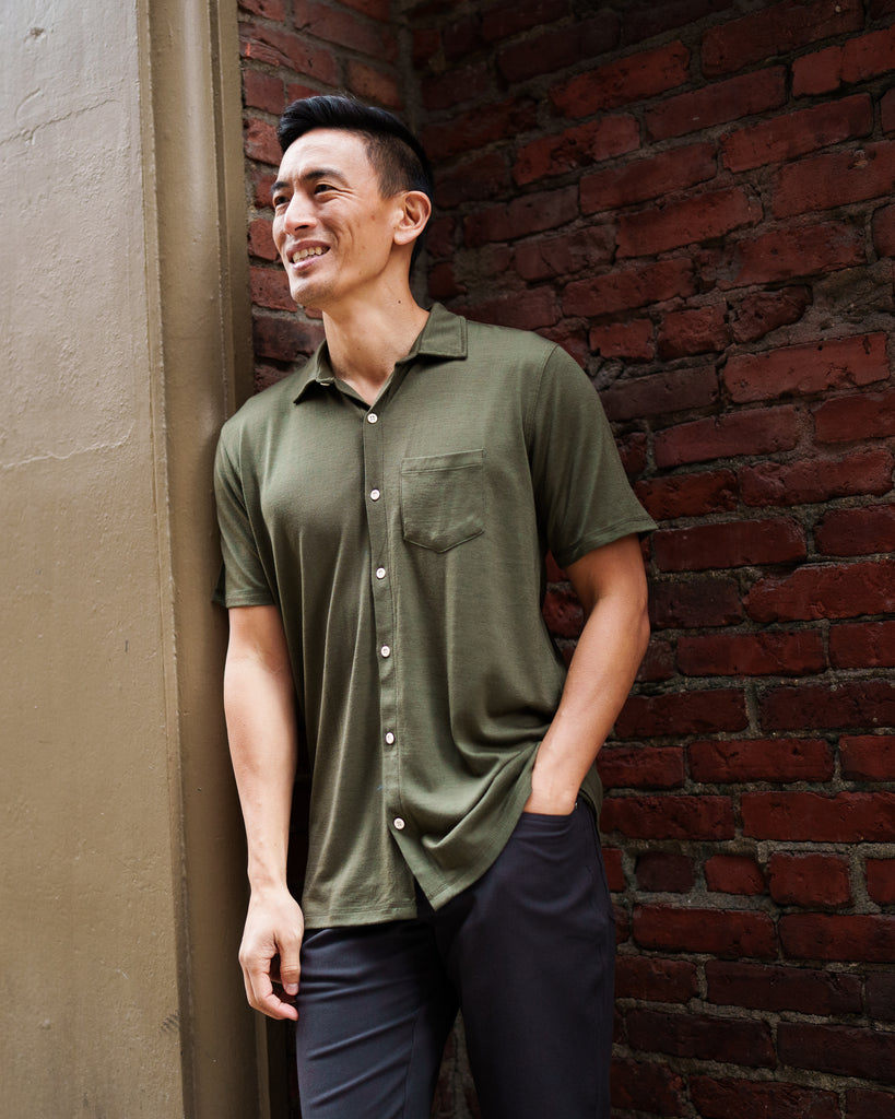 Woolly Clothing Co. Men's Short Sleeve Button Up