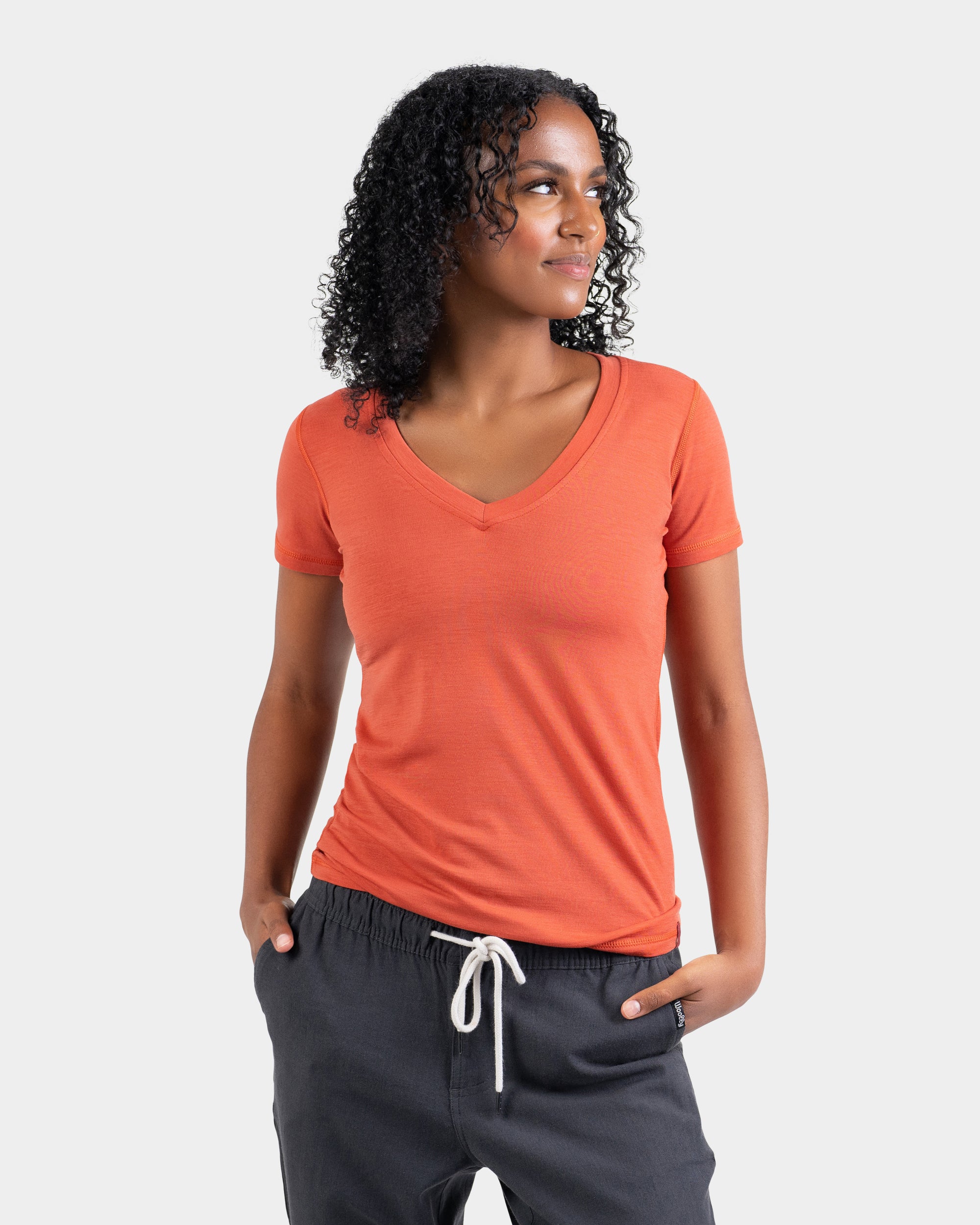 skammel Arkitektur jurist V Neck Tee – Woolly Clothing Co