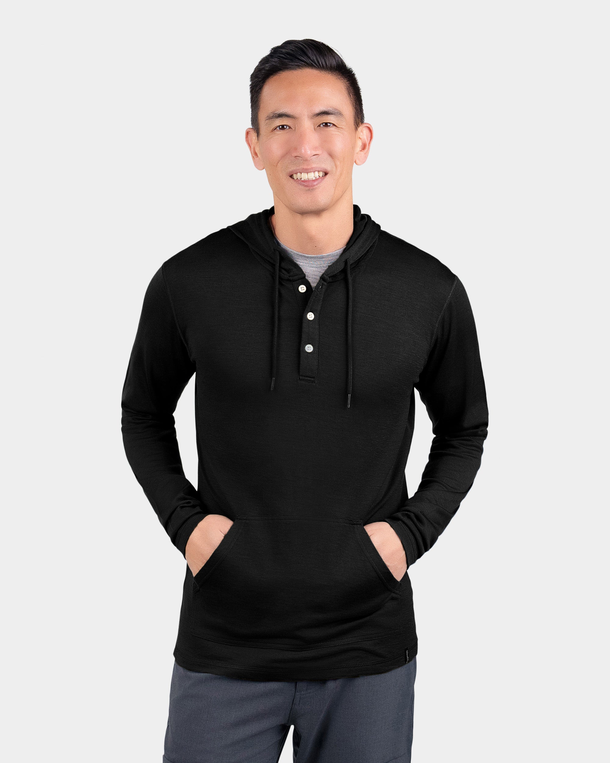 Henley hoodie shirt 2025