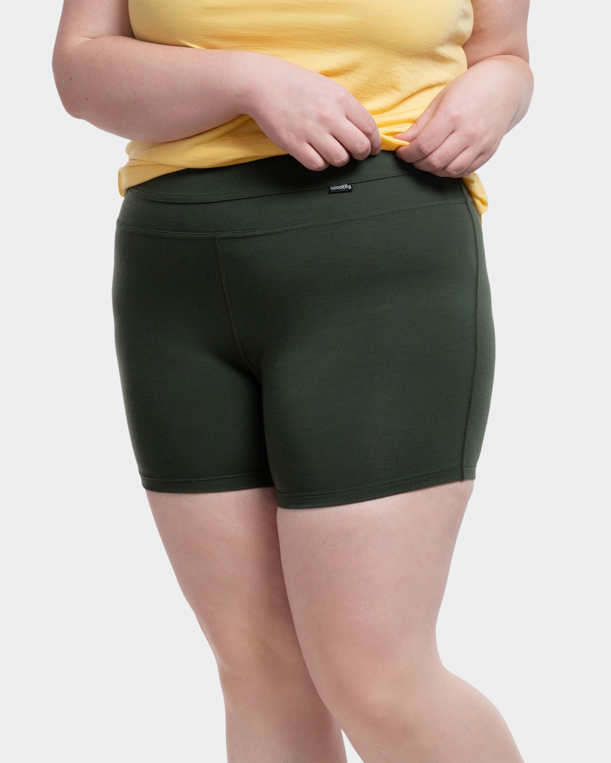 Woolly Clothing Co. Women's Merino Wool Yoga Short - Mid Weight :  : Clothing, Shoes & Accessories