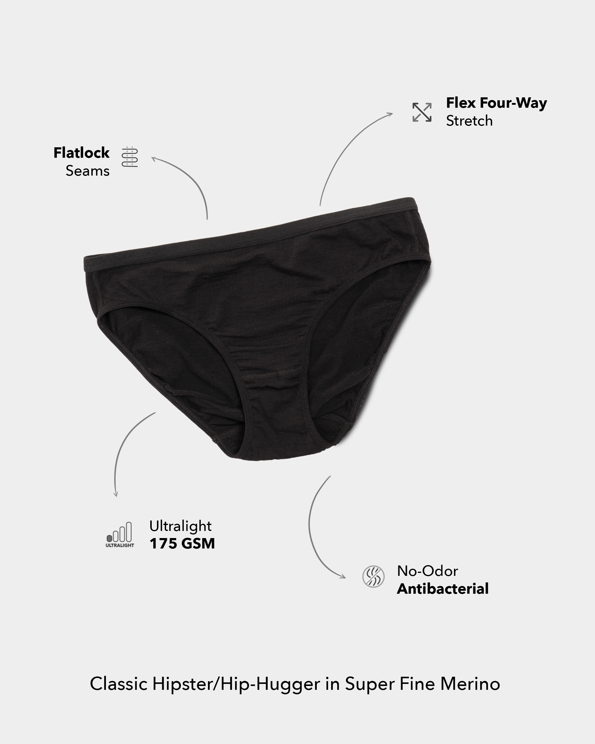 Undies.com Women's 6-Pack Cotton Hipkini Panties Underwear