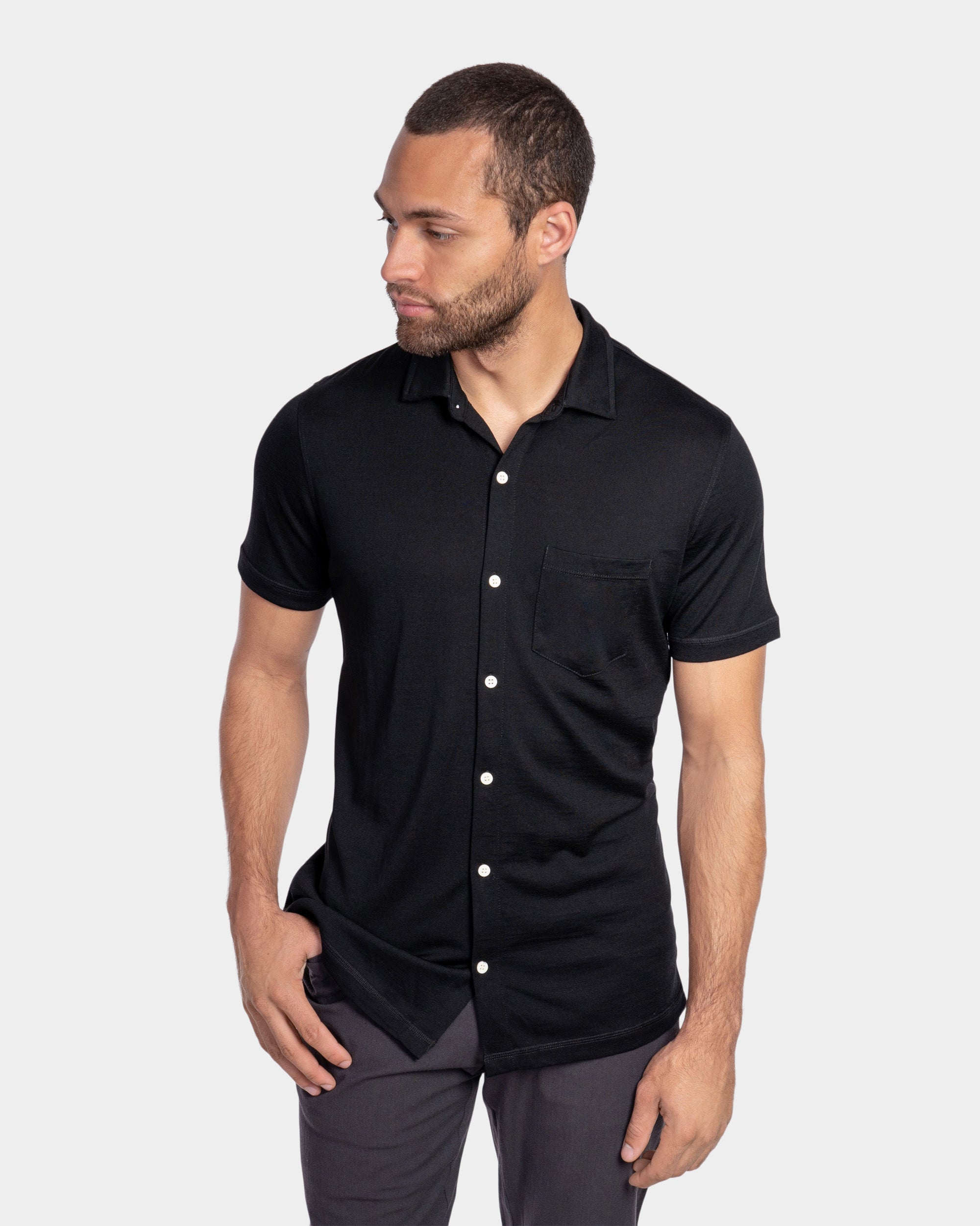 Men's Button-Down Short-Sleeve Shirts