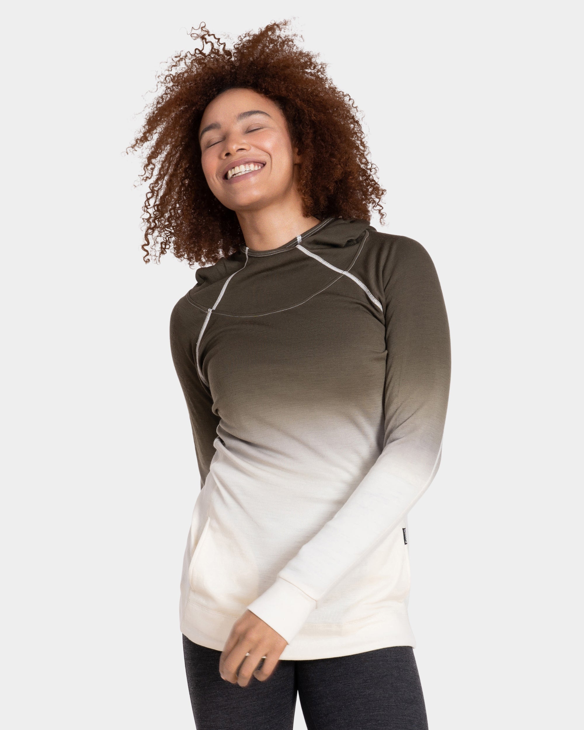 Merino clearance ombre hoodie